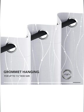 Deconovo • Light Blocking Thermal Insulated Blackout Curtains Set • 42x54 • Grey